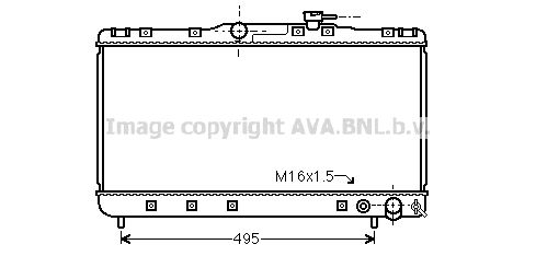 AVA QUALITY COOLING Радиатор, охлаждение двигателя TO2596